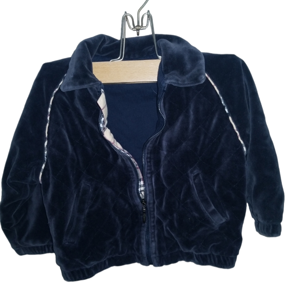 Boy's Burberry  Velour Jacket Size 2
